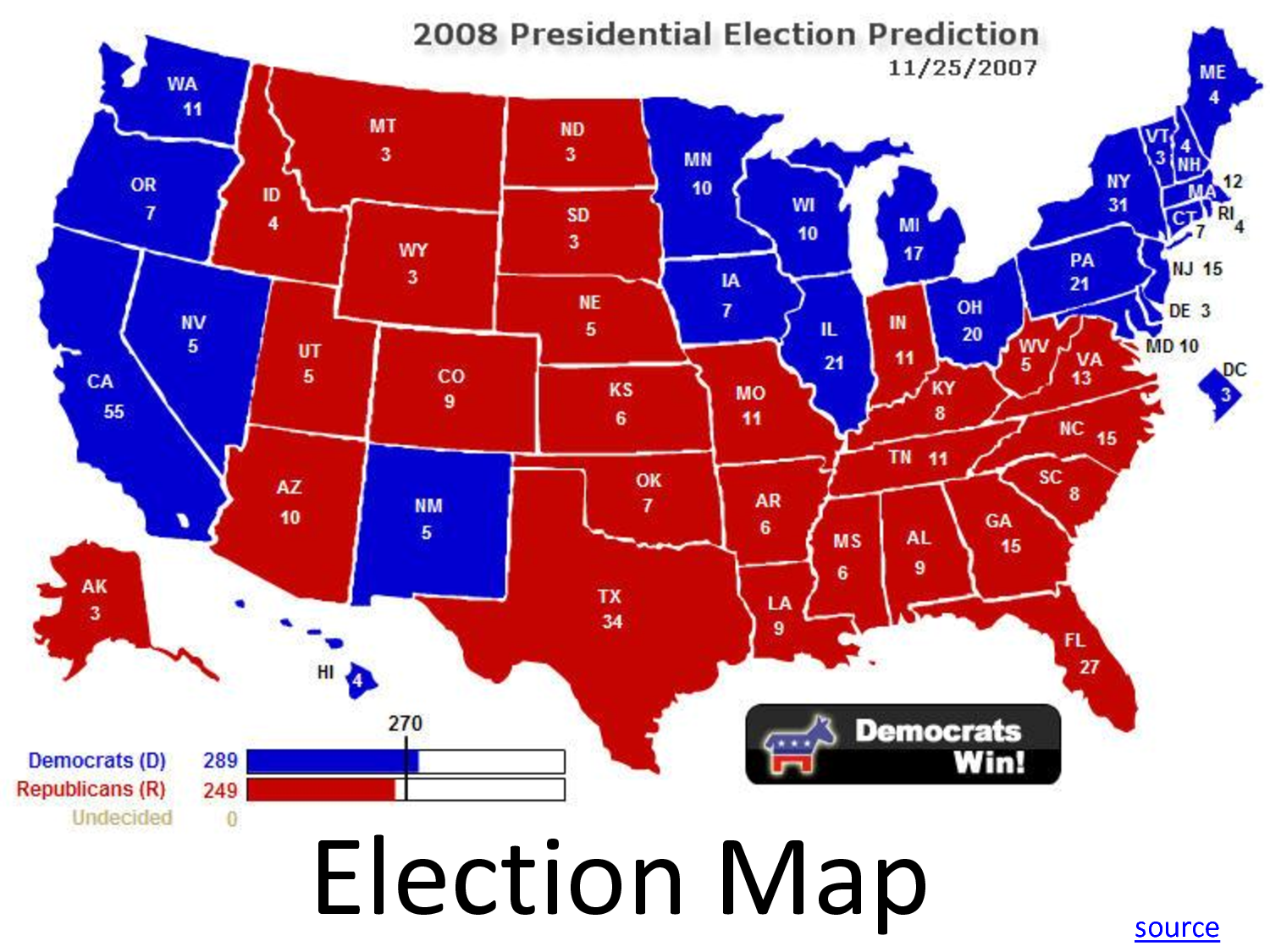 Seven states: Electoral math made easy